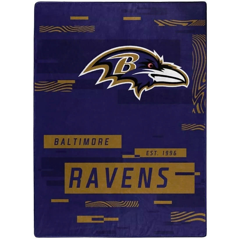 Baltimore Ravens Blankets Sherpa Blanket Throw Blanket