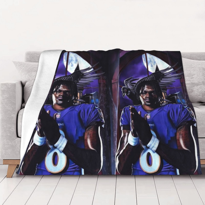 Baltimore Ravens Blankets Sherpa Blanket Throw Blanket