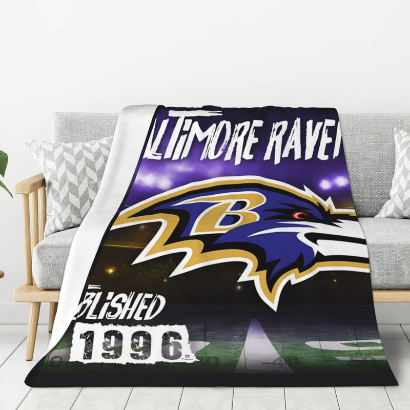 Baltimore Ravens Blankets Sherpa Blanket Throw Blanket