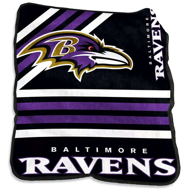 Baltimore Ravens Blankets Sherpa Blanket Throw Blanket