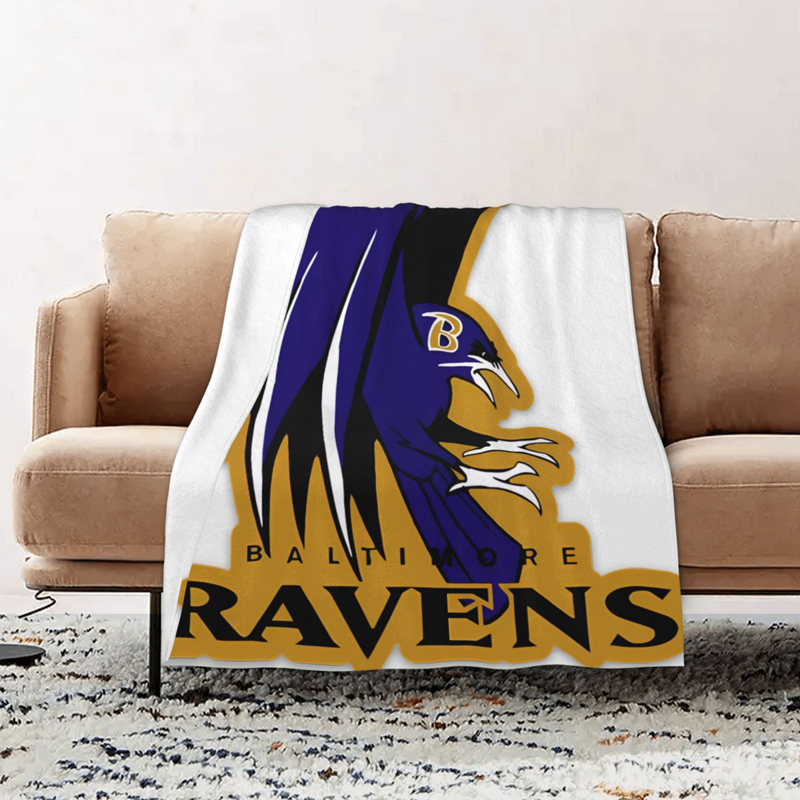 Baltimore Ravens Blankets Sherpa Blanket Throw Blanket