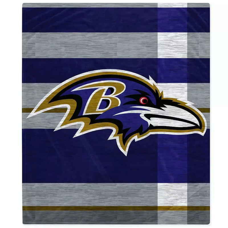 Baltimore Ravens Blankets Sherpa Blanket Throw Blanket