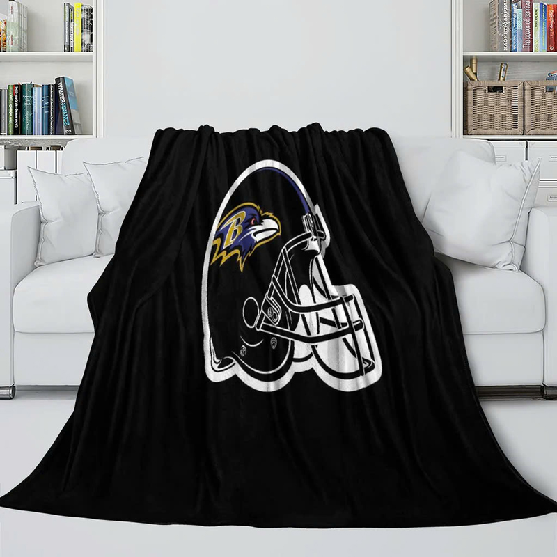 Baltimore Ravens Blankets Sherpa Blanket Throw Blanket