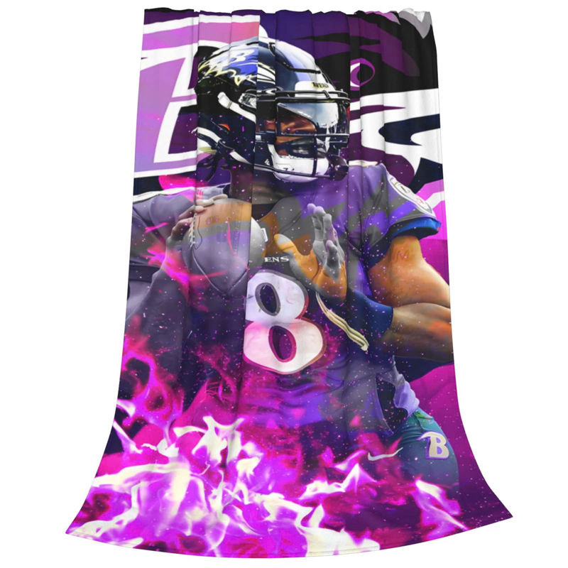 Baltimore Ravens Blankets Sherpa Blanket Throw Blanket