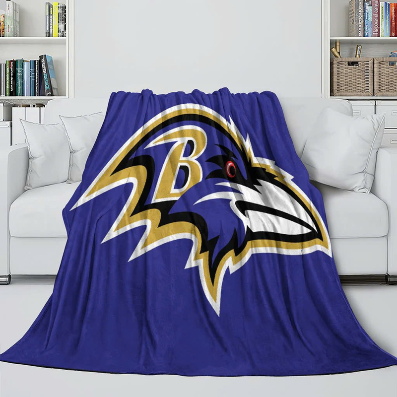 Baltimore Ravens Blankets Sherpa Blanket Throw Blanket