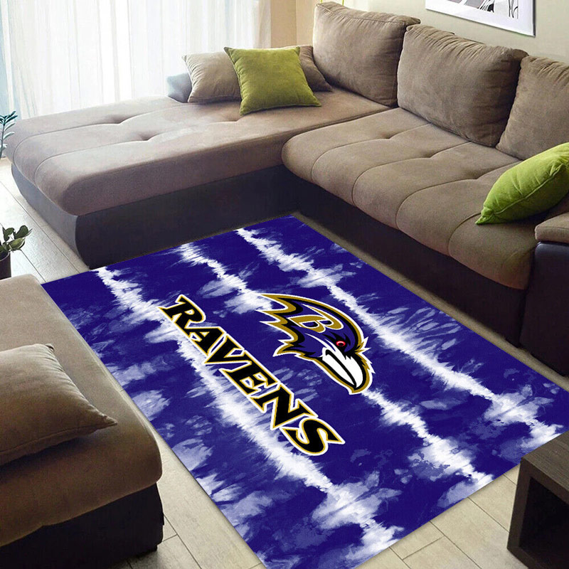 Baltimore Ravens Area Rug NFL Area Rug Bathroom Rug Indoor Indoor Rugs Rectangle Carpet