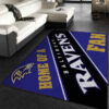 Baltimore Ravens Rug NFL Area Rug Bedroom Area Rug Indoor Rug Rectangle Carpet baltimore ravens rugs living room rug floor rug regtangle carpet home decor ver 218