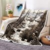 bear blanket bear comfort blanket fleece blanket throw blanket v1
