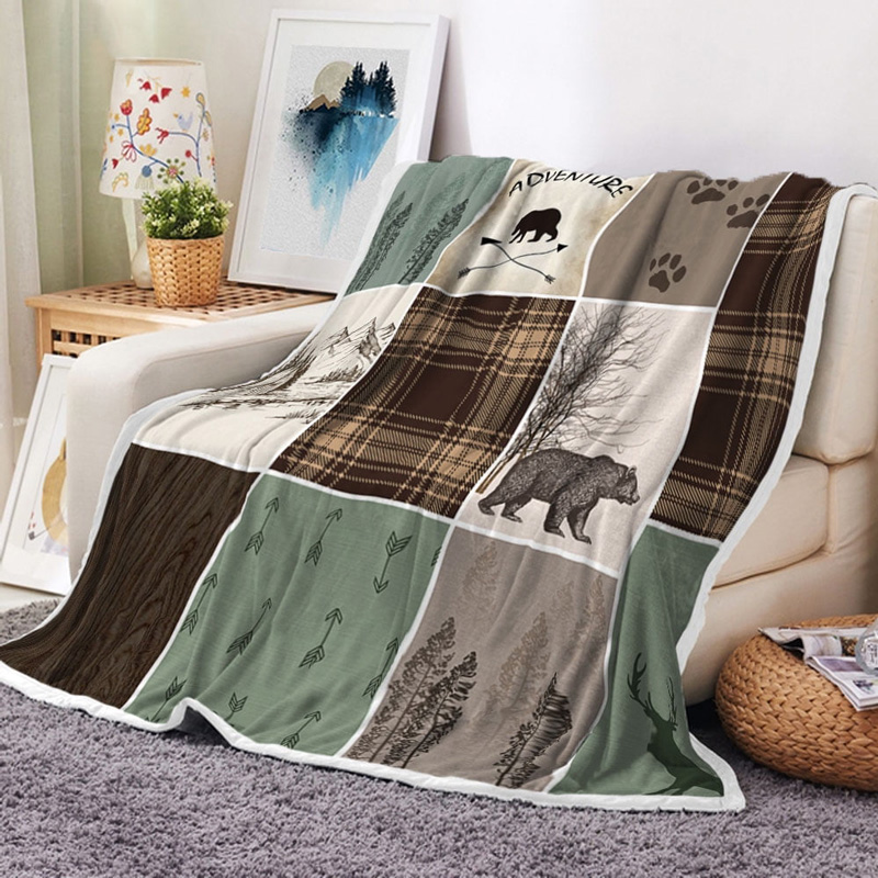 Bear Blanket Bear Comfort Blanket Fleece Blanket Throw Blanket Ver 11