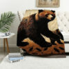 bear blanket bear comfort blanket fleece blanket throw blanket v16