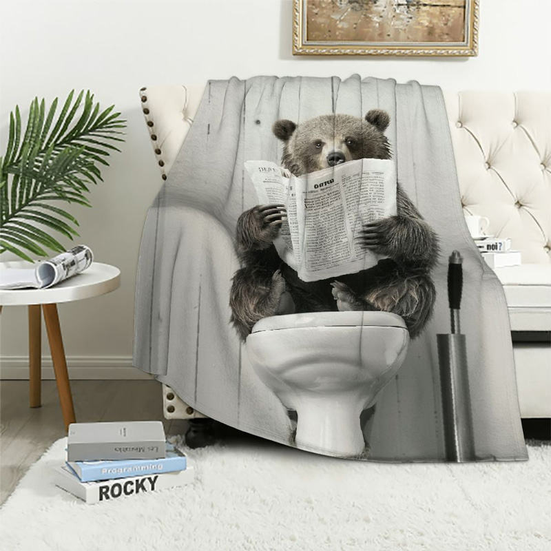 Bear Blanket Bear Comfort Blanket Fleece Blanket Throw Blanket Ver 3