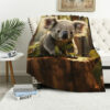 bear blanket bear comfort blanket fleece blanket throw blanket v32