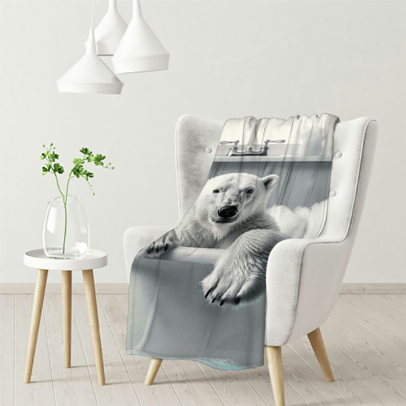 Bear Blanket Bear Comfort Blanket Fleece Blanket Throw Blanket Ver 36