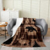 bear blanket bear comfort blanket fleece blanket throw blanket v41