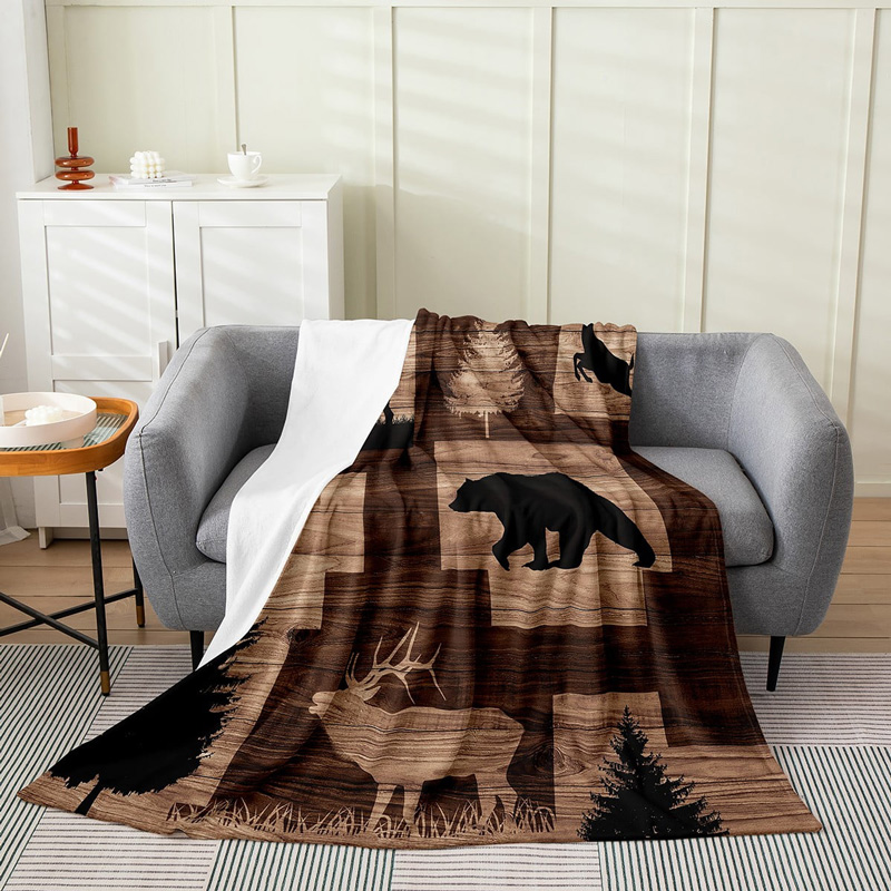 Bear Blanket Bear Comfort Blanket Fleece Blanket Throw Blanket Ver 41