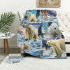 bear blanket bear comfort blanket fleece blanket throw blanket v8