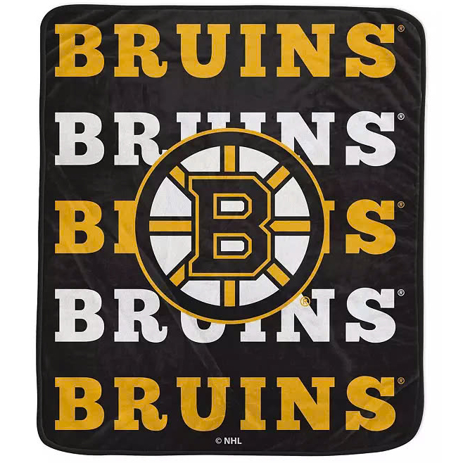 Boston Bruins Blanket FLeece Blanket Throw Blanket