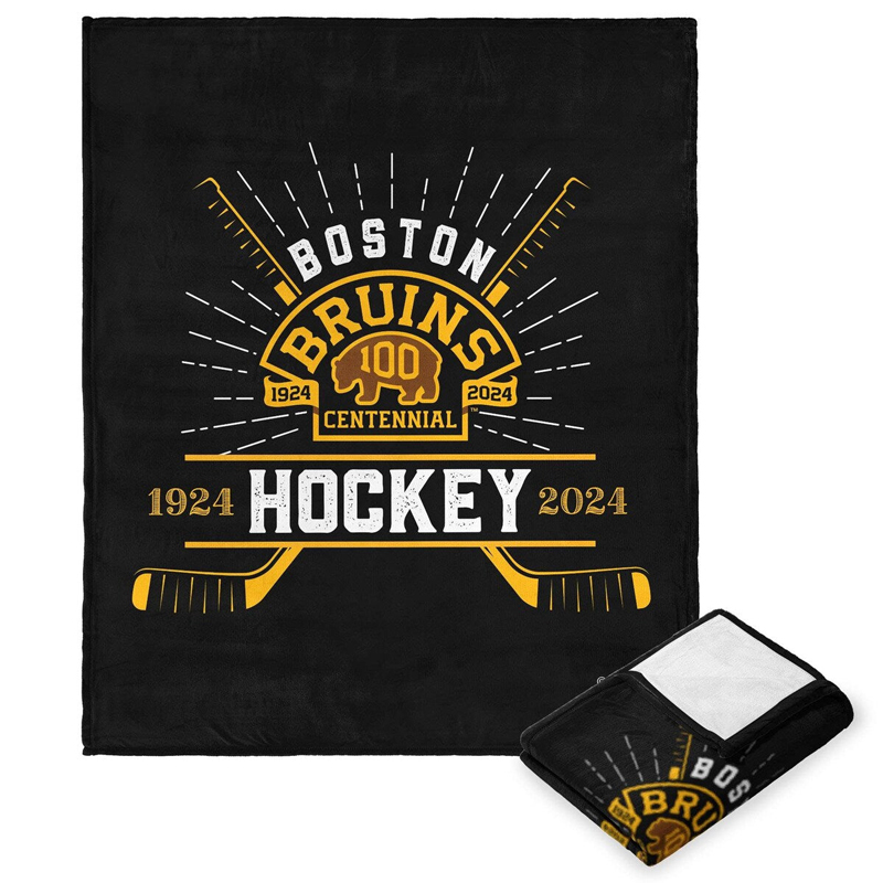 Boston Bruins Blankets FLeece Blanket Throw Blanket