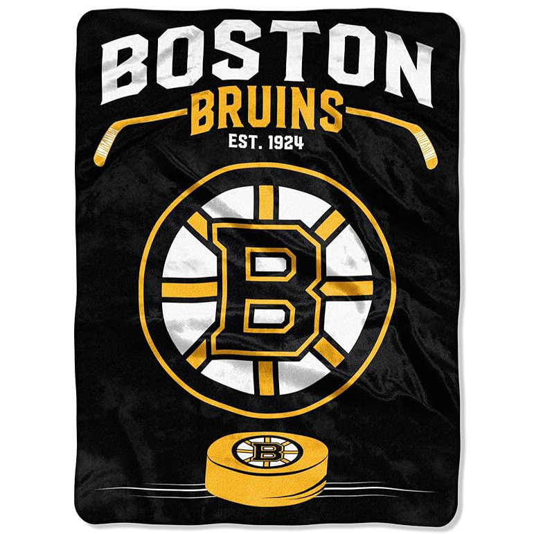 Boston Bruins Blankets Sherpa Blanket Throw Blanket