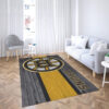Boston Bruins Area Rug NHL Area Rug Dining Room Rug Indoor Rugs Rectangle Carpet boston bruins rug living room carpet regtangle carpet floor decor home decor ver 58