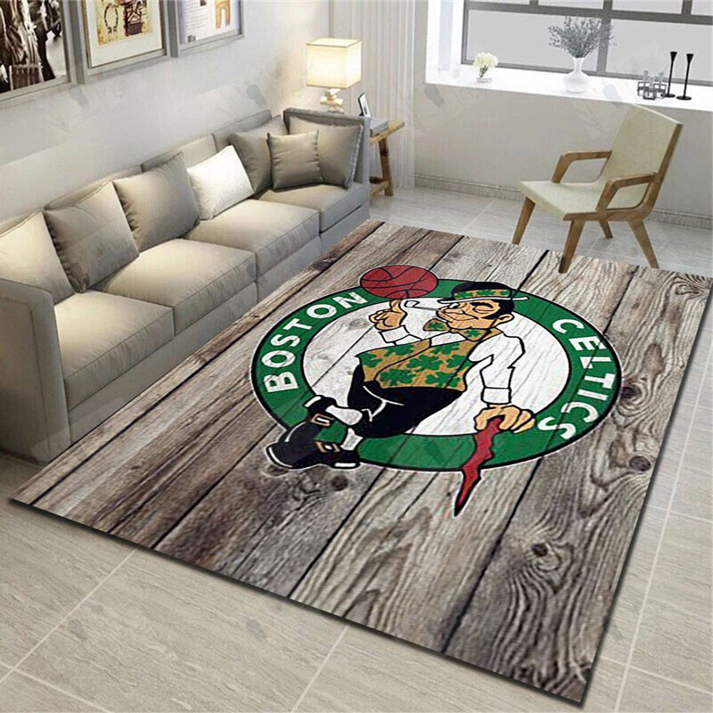 Boston Celtics Rug NBA Area Rug Bedroom Rug Indoor Rugs Rectangle Carpet
