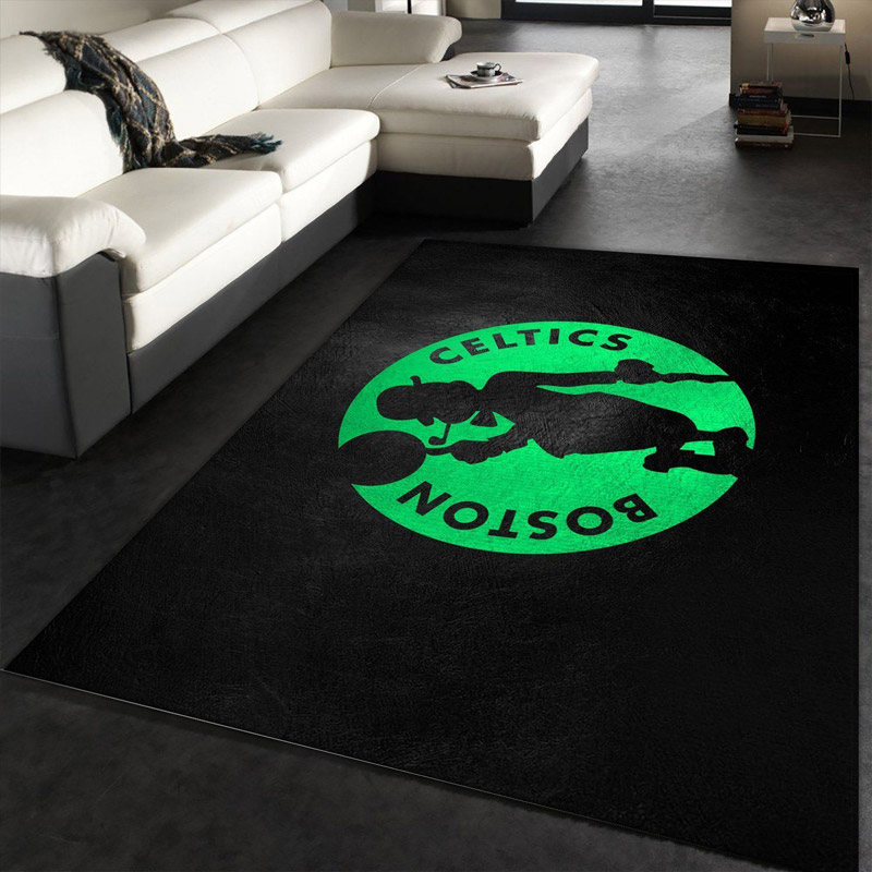 Boston Celtics Rug NBA Area Rug Living Room Area Rug Indoor Rug Rectangle Carpet