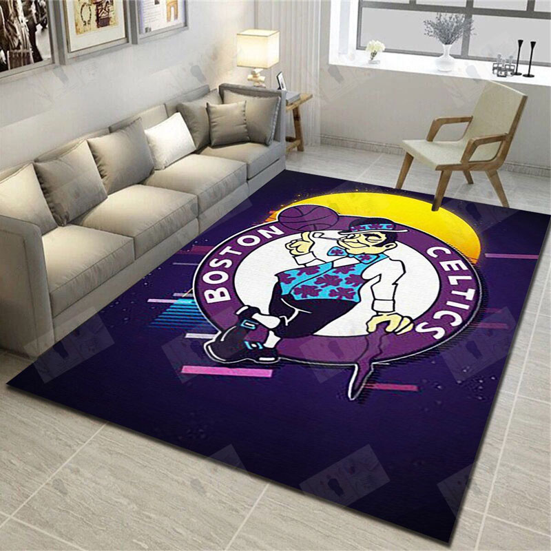 Boston Celtics Rug NBA Area Rug Bedroom Rug Indoor Indoor Rug Rectangle Carpet