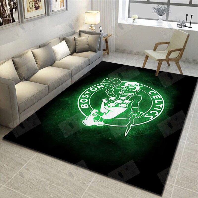 Boston Celtics Rug NBA Area Rug Dining Room Rugs Indoor Rug Rectangle Carpet