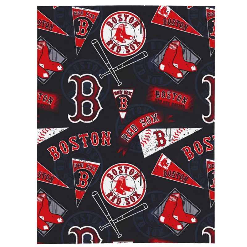 Boston Red Sox Blanket Sherpa Blanket Throw Blanket