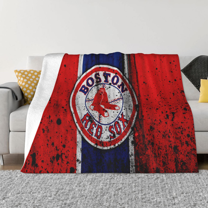 Boston Red Sox Blanket Sherpa Blanket Throw Blanket