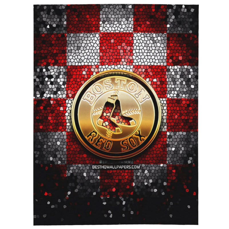 Boston Red Sox Blanket Sherpa Blanket Throw Blanket
