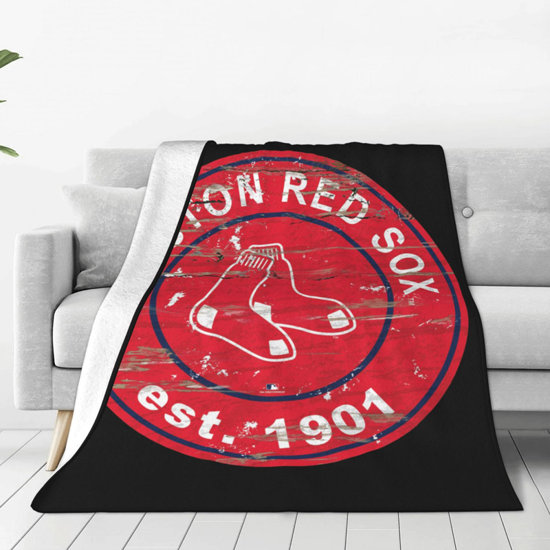 Boston Red Sox Blanket Sherpa Blanket Throw Blanket