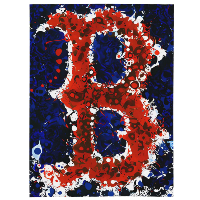 Boston Red Sox Blanket Sherpa Blanket Throw Blanket