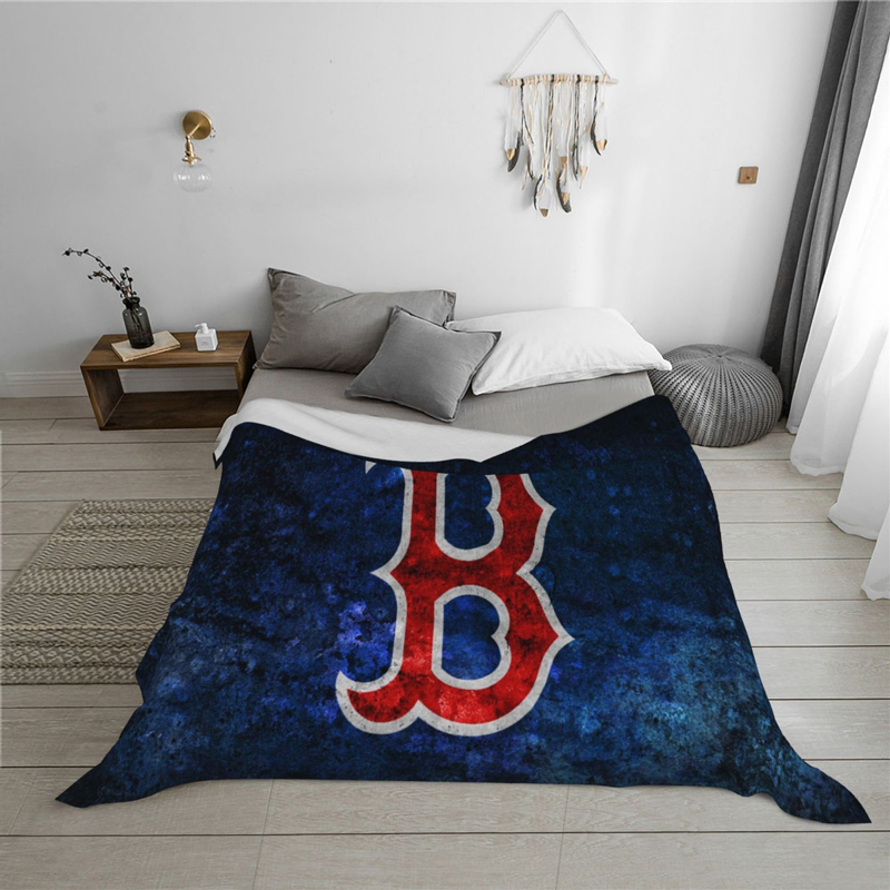 Boston Red Sox Blankets Sherpa Blanket Throw Blanket