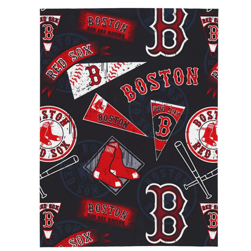 Boston Red Sox Blankets Sherpa Blanket Throw Blanket