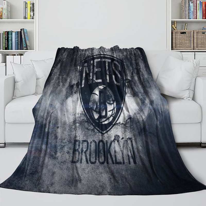 Brooklyn Nets Blanket Sherpa Blanket Throw Blanket