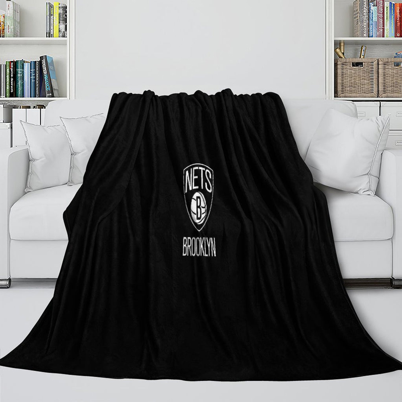 Brooklyn Nets Blanket Sherpa Blanket Throw Blanket