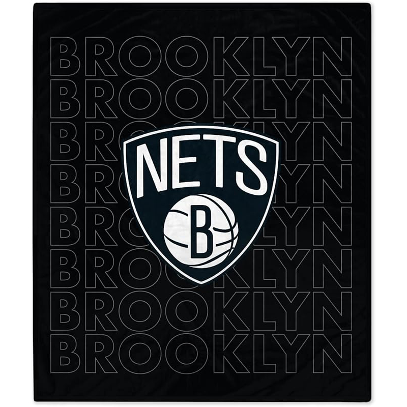 Brooklyn Nets Blanket Sherpa Blanket Throw Blanket
