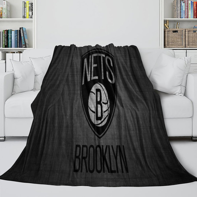 Brooklyn Nets Blanket Sherpa Blanket Throw Blanket