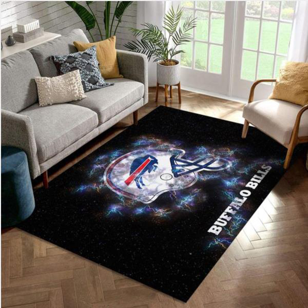 Buffalo Bills Area Rug NFL Area Rug Dining Room Rug Indoor Rugs Rectangle Carpet