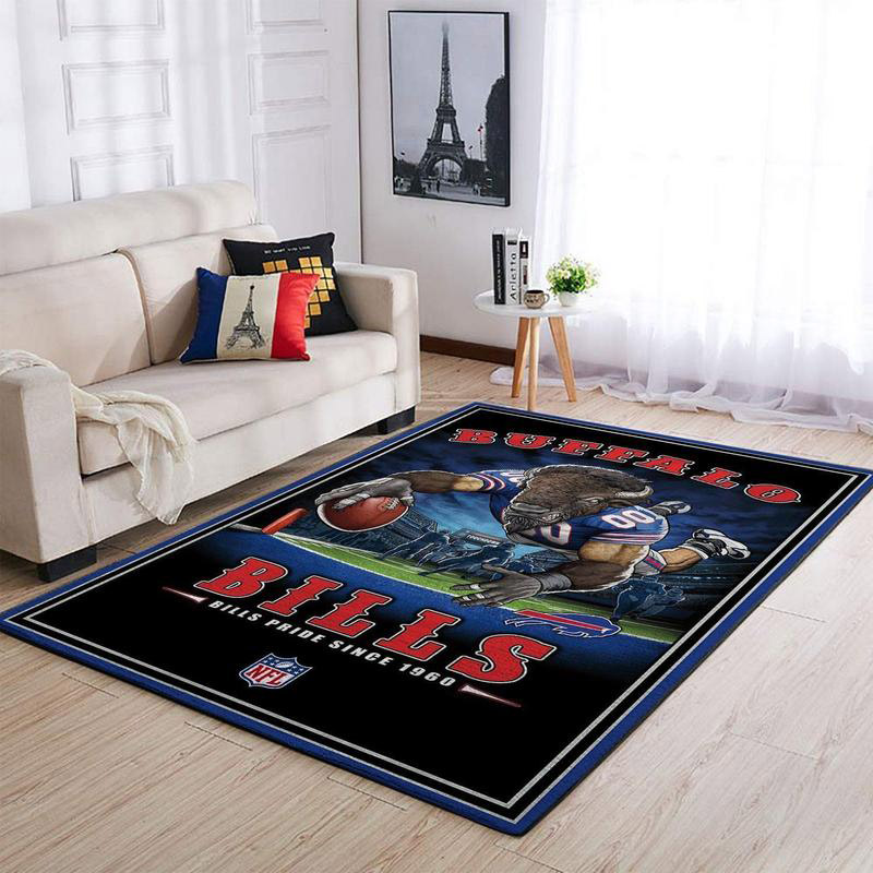 Buffalo Bills Rug NFL Area Rug Bedroom Rug Indoor Rug Rectangle Carpet