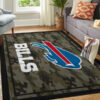 Buffalo Bills Rug NFL Area Rug Dining Room Rug Indoor Indoor Rugs Rectangle Carpet buffalo bills rug living room rug floor rug regtangle carpet home decor ver 274