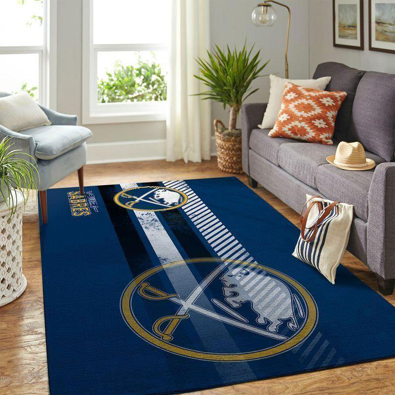 Buffalo Sabres Area Rug NHL Area Rug Dining Room Rug Indoor Rug Rectangle Carpet