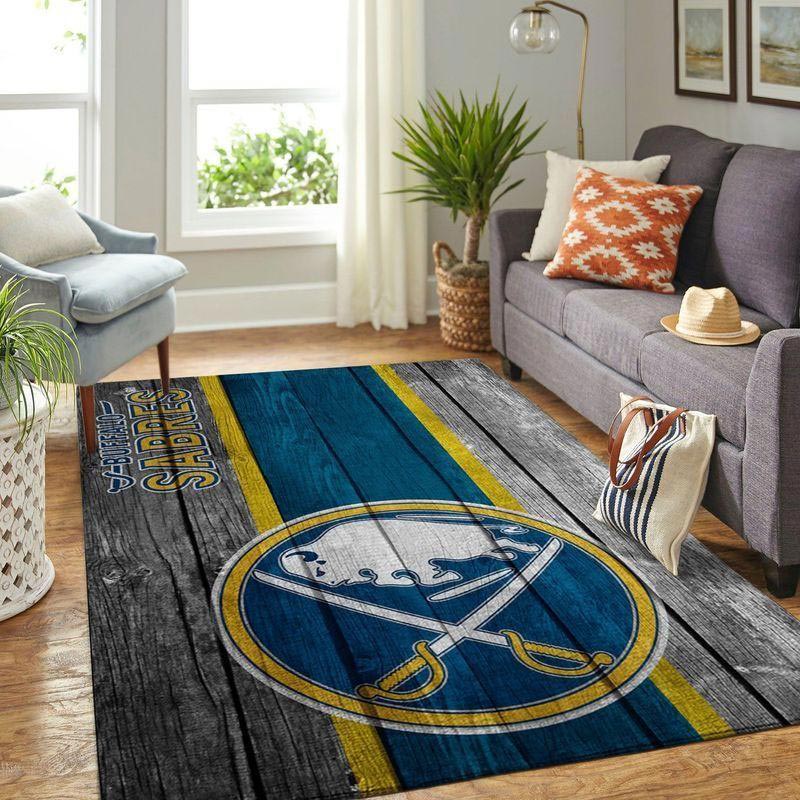 Buffalo Sabres Rug NHL Area Rug Kitchen Rug Indoor Indoor Rugs Rectangle Carpet