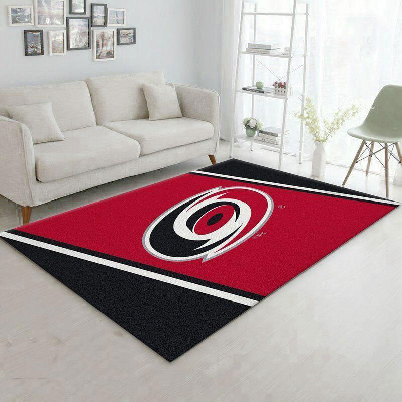 Carolina Hurricanes Area Rug NHL Area Rug Living Room Area Rug Indoor Rugs Rectangle Carpet