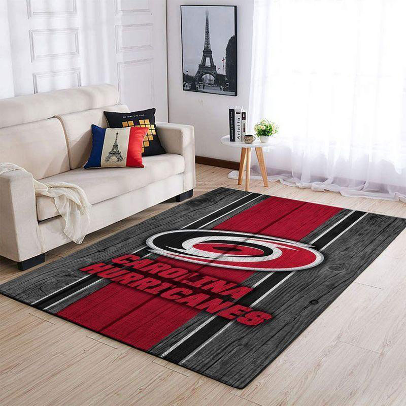 Carolina Hurricanes Rug NHL Area Rug Dining Room Rugs Indoor Rug Rectangle Carpet