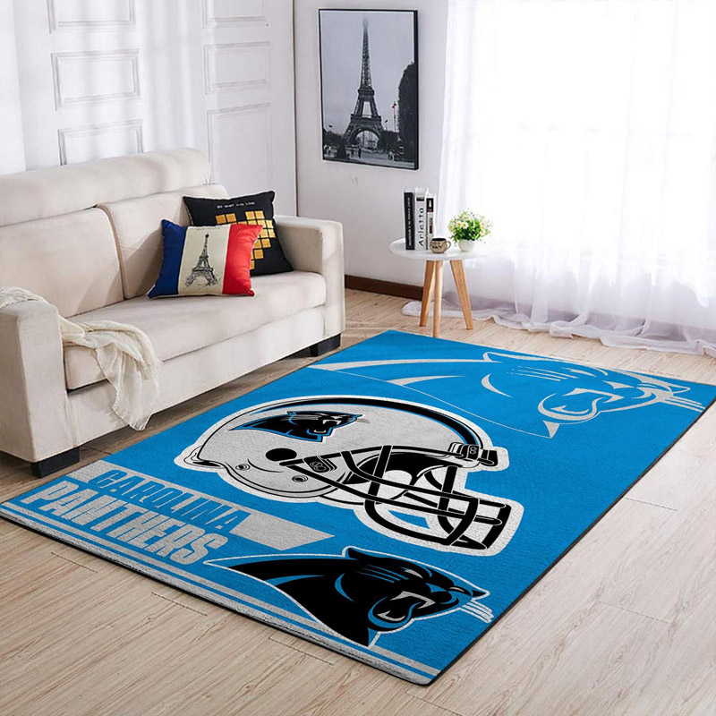 Carolina Panthers Rug NFL Area Rug Living Room Rug Indoor Rug Rectangle Carpet