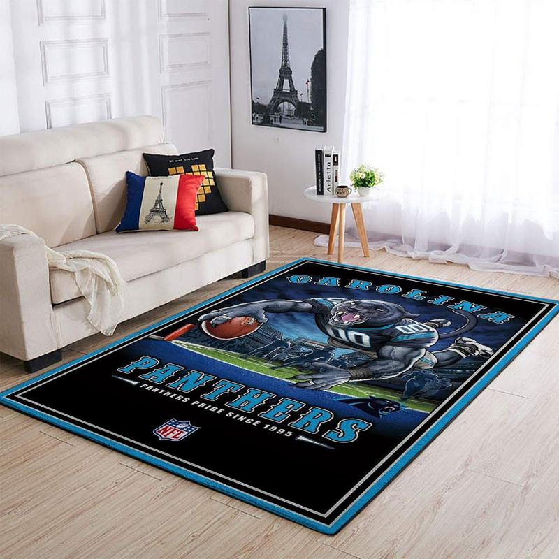 Carolina Panthers Rug NFL Area Rug Bedroom Area Rug Indoor Rugs Rectangle Carpet