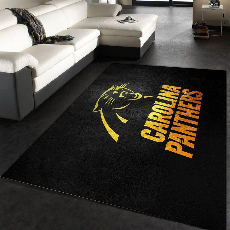 Carolina Panthers Area Rug NFL Area Rug Kitchen Rug Indoor Rug Rectangle Carpet