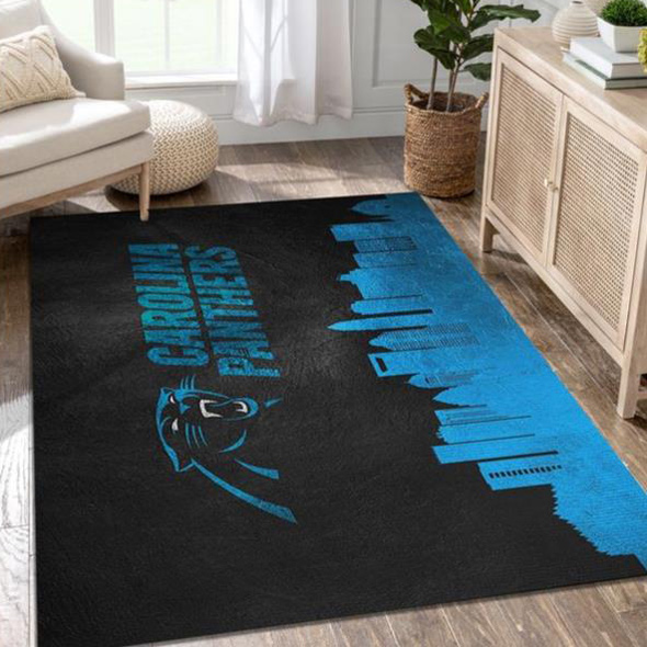 Carolina Panthers Area Rug NFL Area Rug Kitchen Rug Indoor Rugs Rectangle Carpet